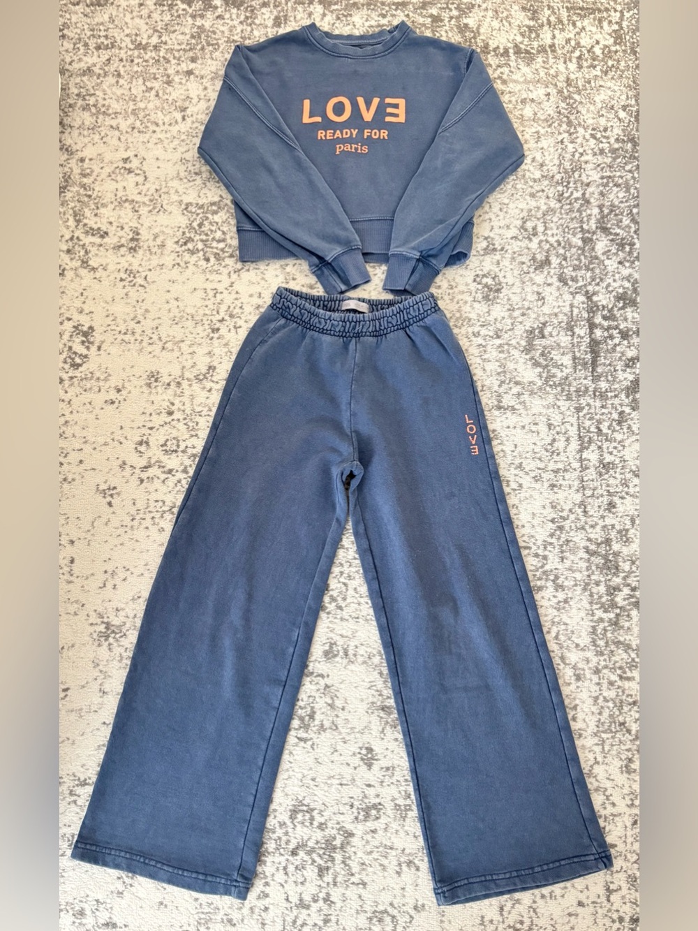 Zara girls sweatshirt and pant set